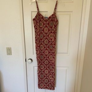 dress with metal side buttons
